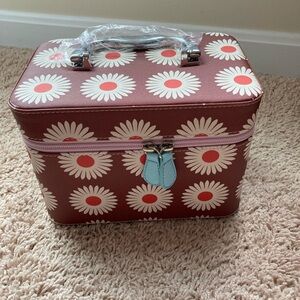 Plunder Brown and White Floral Storage Box
